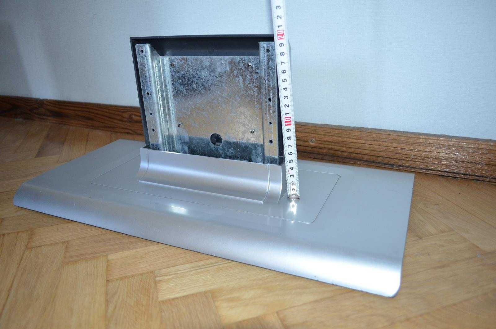 Noga podstawa duża ciężka do TV lub monitora srebrna ładny stan 54x28