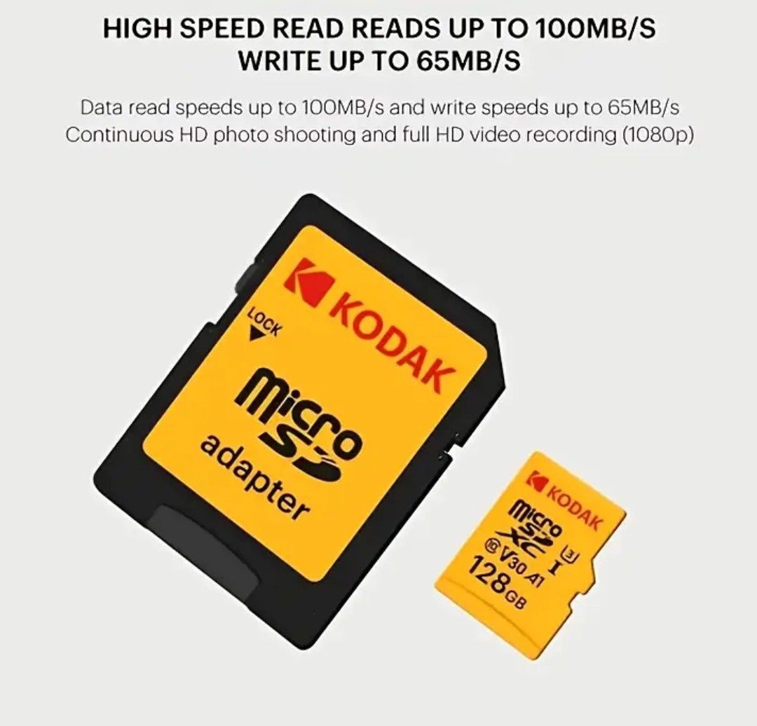Karta pamięci Kodak MicroSD 128GB UHS-I U3 V30 4K Ultra HD  Class 10