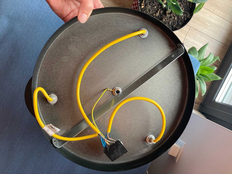 Lampa sufitowa – 3 punkty – Styl Loft / Industrial + 3 żarówki