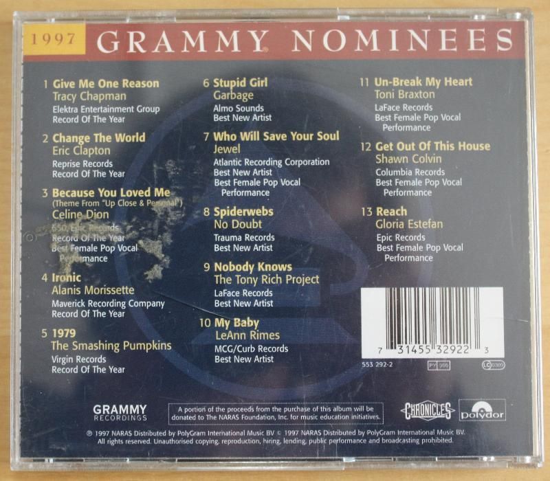2 CD - Grammy Nominees 1997 e 2008, Raros, novos