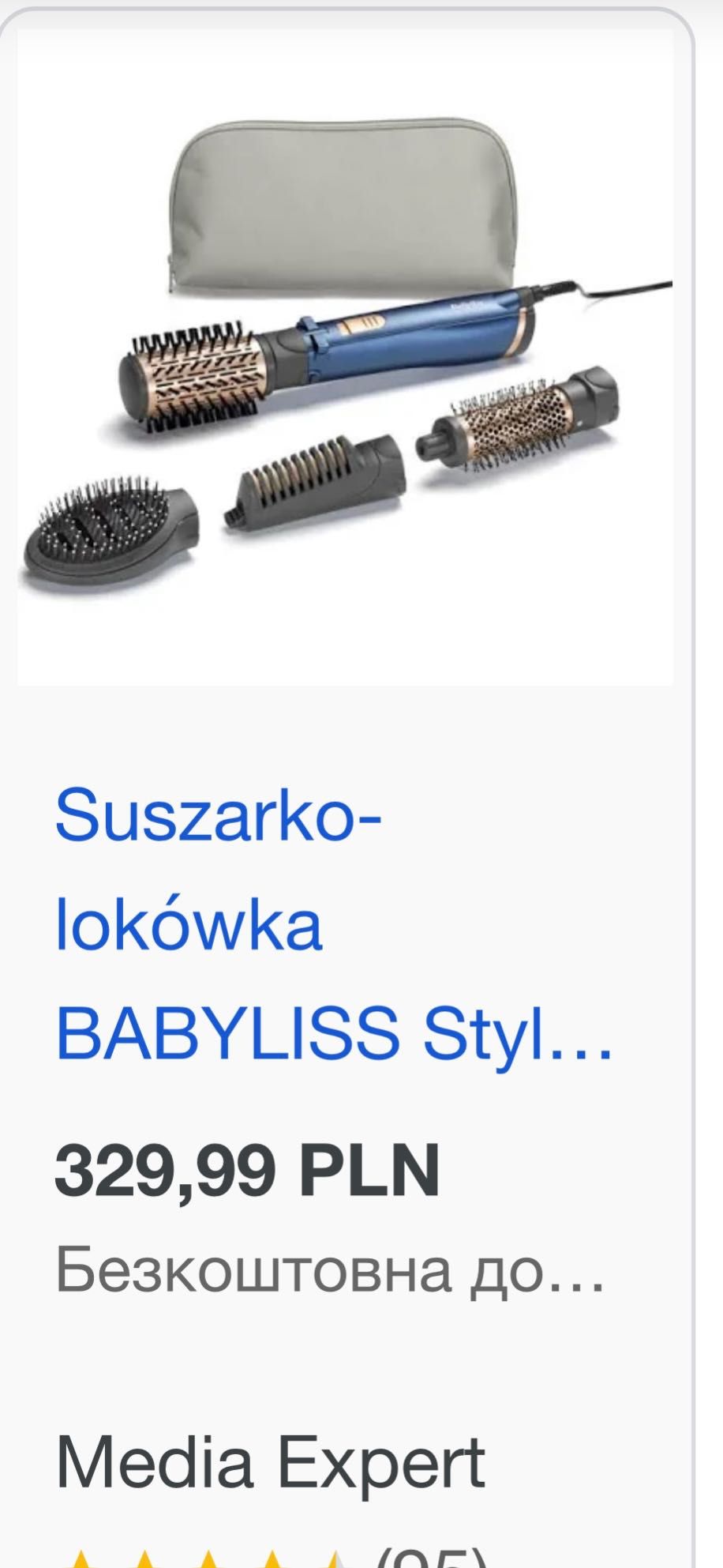 Suszarko-lokówka BABYLISS Style Pro 1000 AS965E 38, 50 mm 1000 W