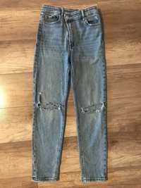 Spodnie jeansowe Stadivarius Mom slim 36