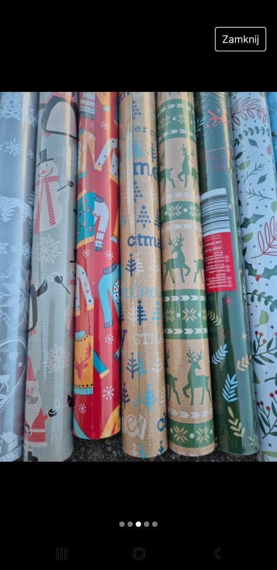 Sprzedam nowe papier do prezentów x 3sztuki
