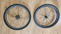Firmowe Lekkie Koła do roweru dla dzieci 24" cale ALEXRIMS -  Komplet