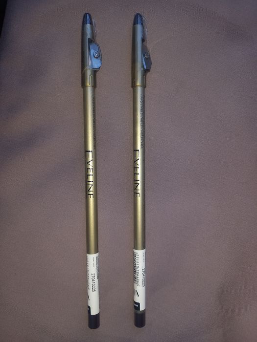 Eveline kredka do oczu z temperówką czarna brąz 20 cm