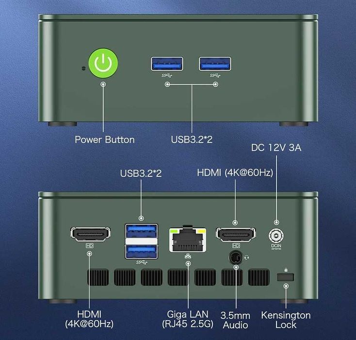 GMKTEC NucBox G3 intel n100 8GB ram 256 NVME - serwer - mini pc