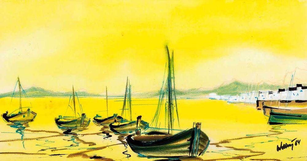 Paisagem Fluvial Barcos