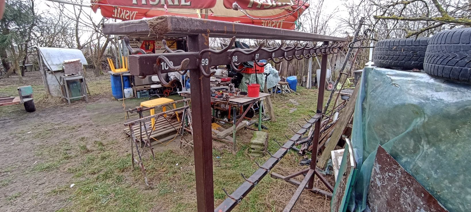 Wieszak ubraniowy duży solidny do klubu kawiarni restauracji