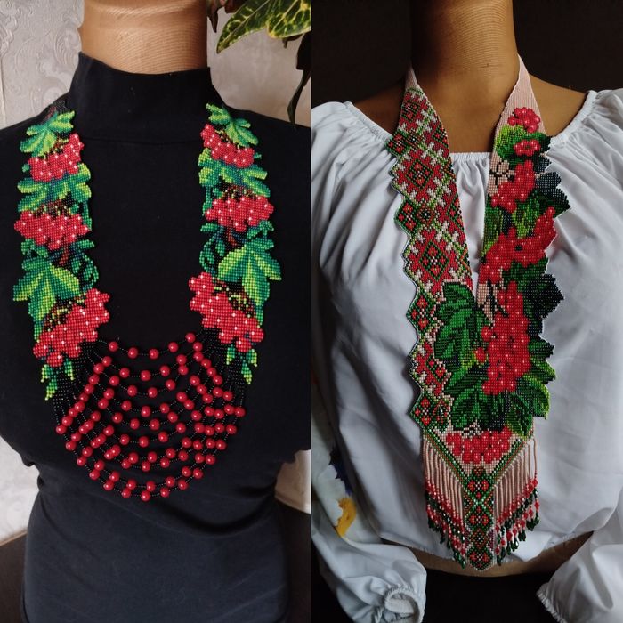 Гердан кутовий з бісеру