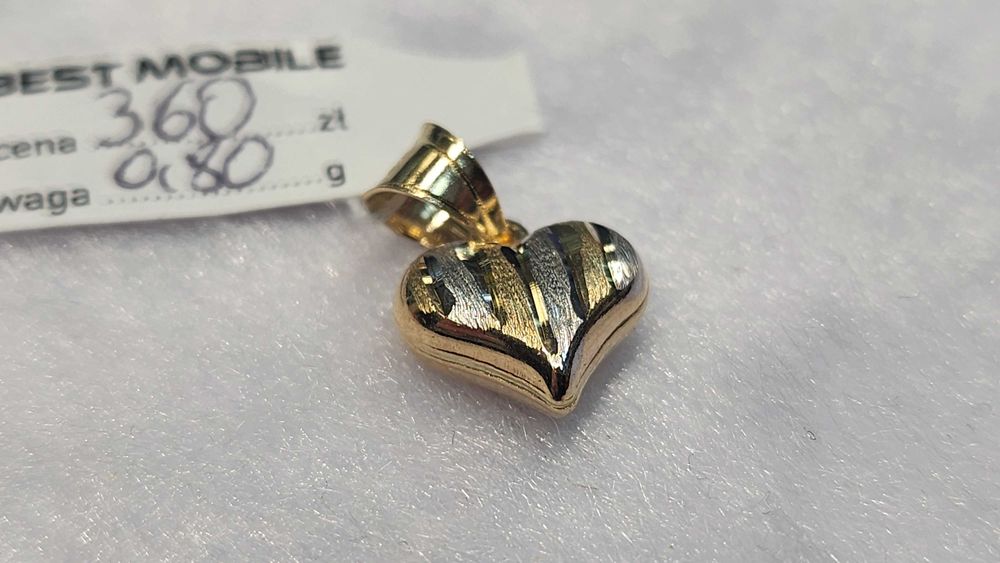Piękna Nowa złota zawieszka P. 585 W. 0,80G Best Mobile