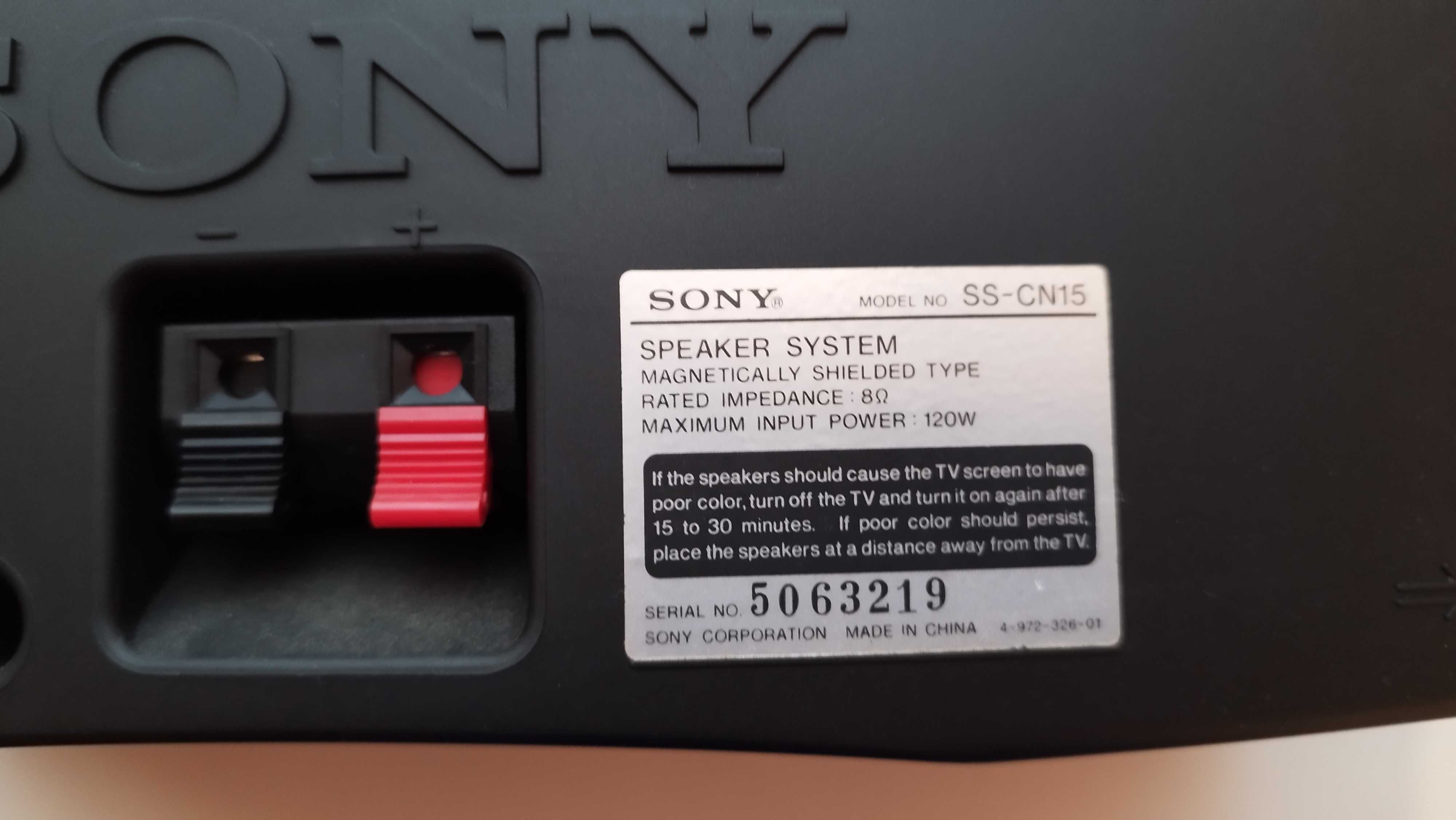 Conjunto de 3 Colunas Sony  (Sistema Home Cinema)