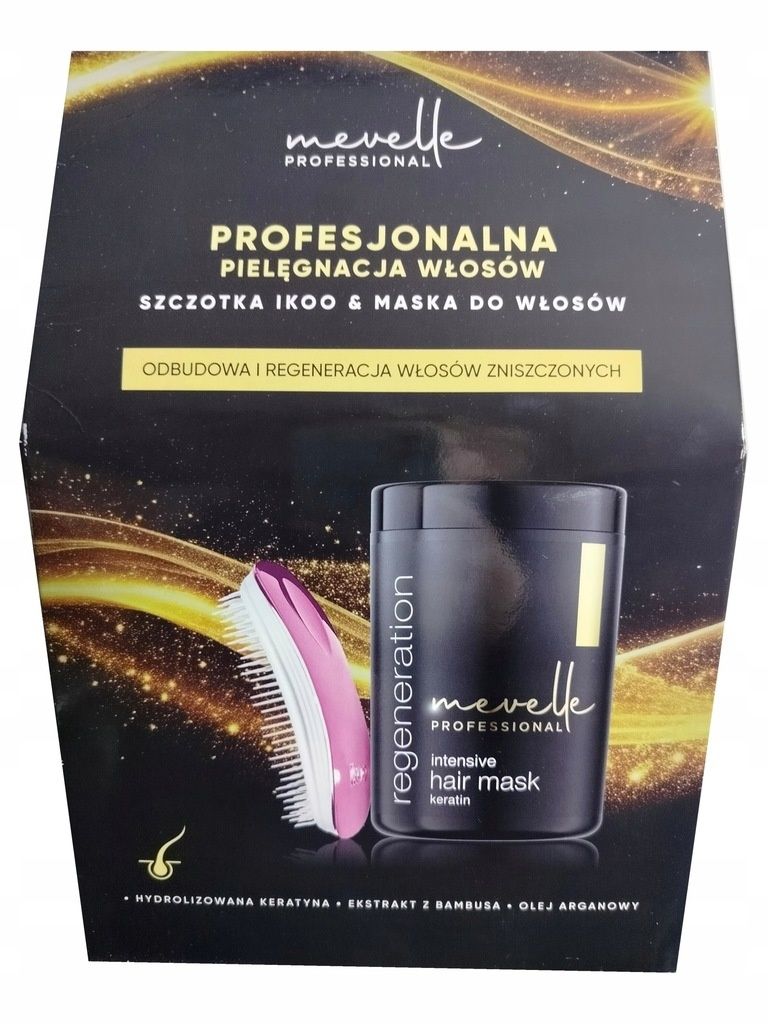 Mevelle  IKOO + maska do włosów 900 ml zniszczonych, kruchych i matowy