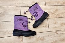 Śniegowce Helly Hansen 30 31 dziewczęce HH fioletowe kozaki zimowe