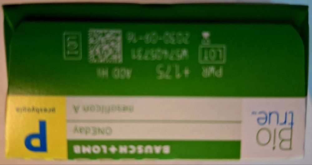 Продам мультіфокпльні щоденні лінзи +1,75 НІ