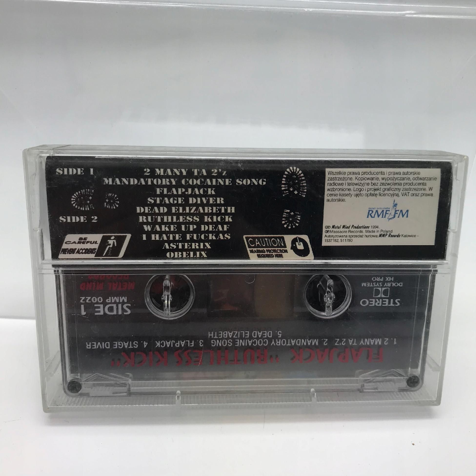 kaseta - flapjack - ruthless kick 1994 rock