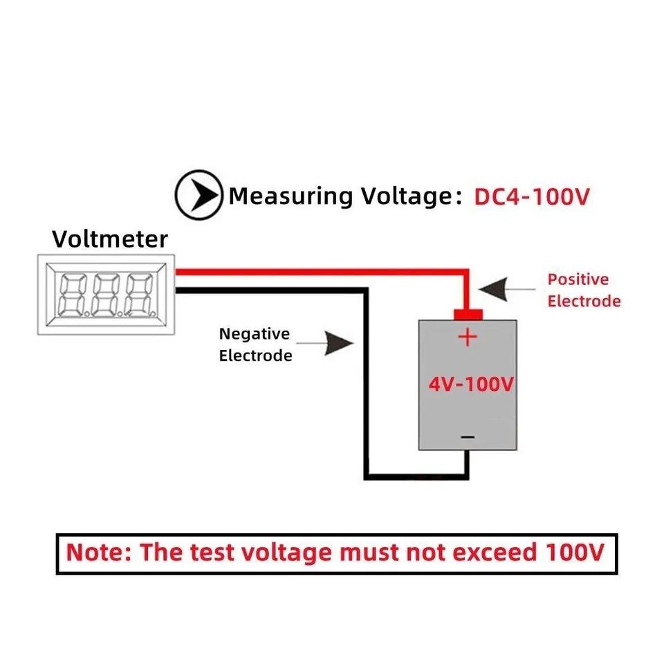 Voltomierz Miernik stanu akumulatora 4-100Volt LCD Wyświetlacz
