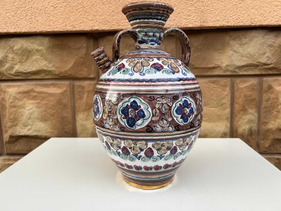 Ceramiczny Dzban Na Wodę Ręcznie Wyk. Portugalia