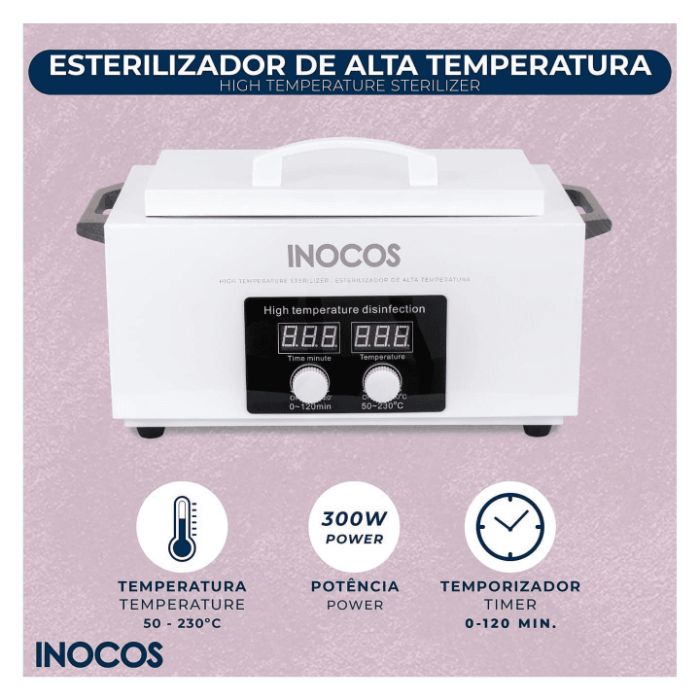 Esterilizador de manicure Inocos de Alta Temperatura NOVOS