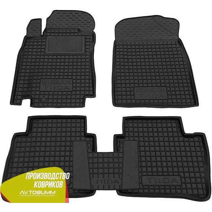 коврики *Nissan* X-Trail/Rogue/Tiida/Note/Qashqai/Micra Резиновые гума