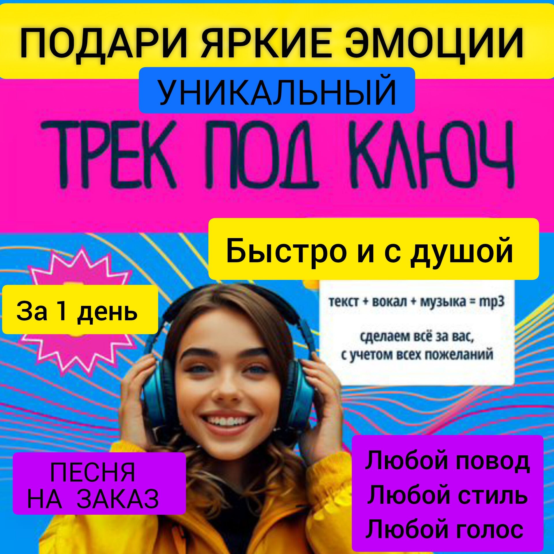 Пісня на замовлення , Песня на заказ. Подарок эмоции. Лав стори.