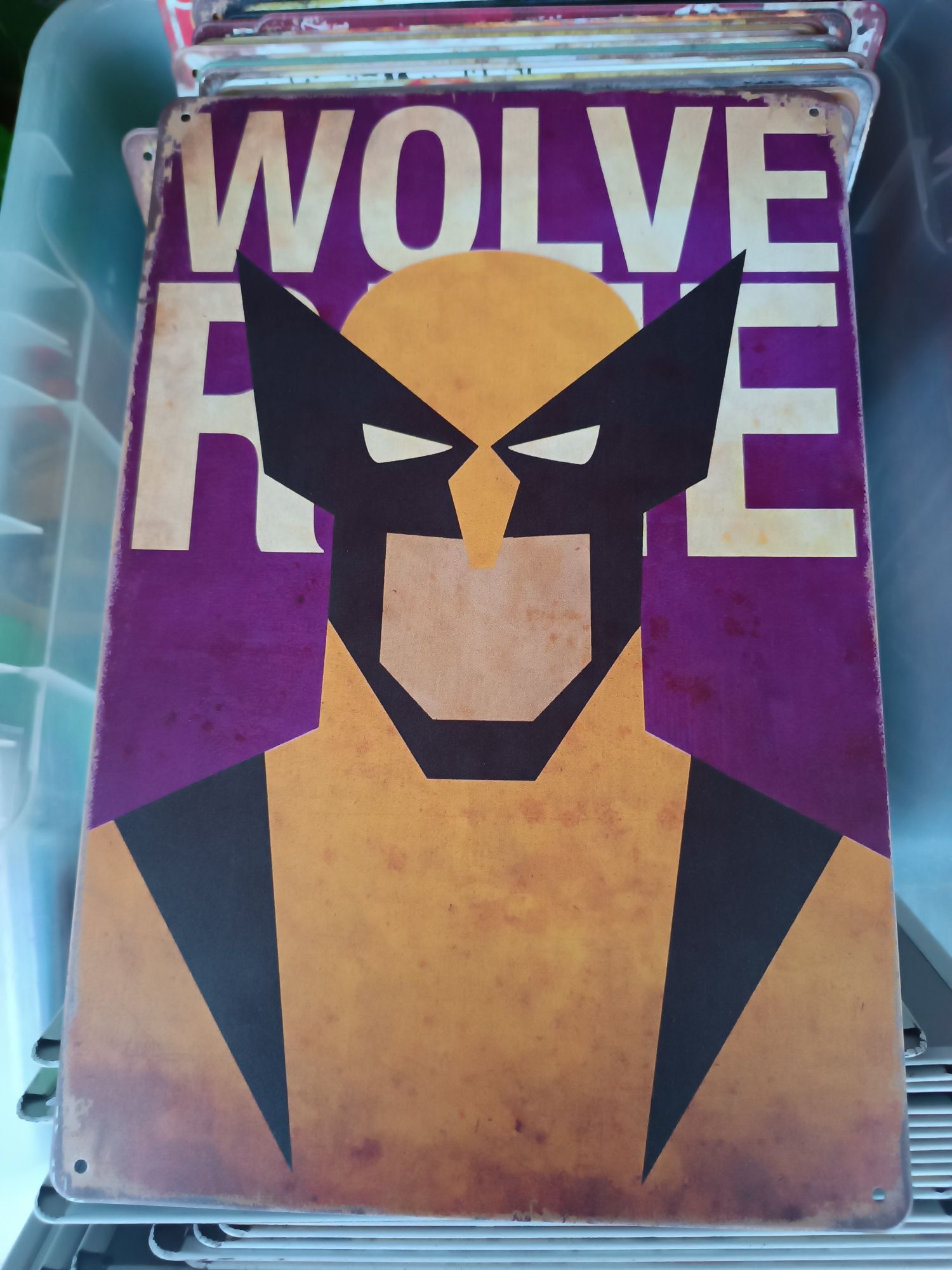 Placa em metal Banda desenhada Marvel Star wars