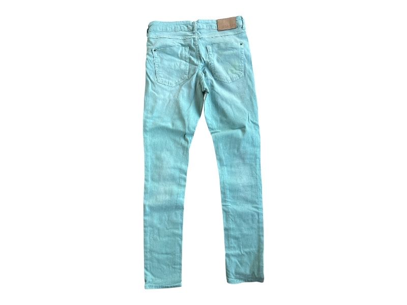 Spodnie Zara Basic miętowe r. 36