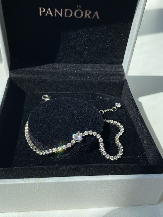 Pandora срібний браслет "Блискуче паве"