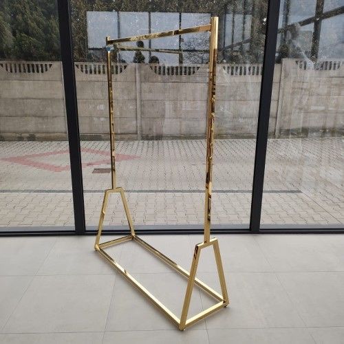 Złoty stojak na ubrania 160cm