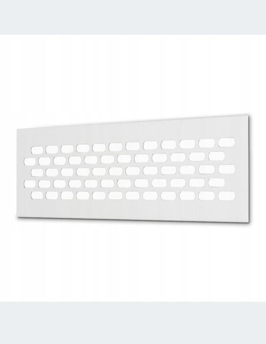 Kratka wentylacyjna biała stalowa meblowa