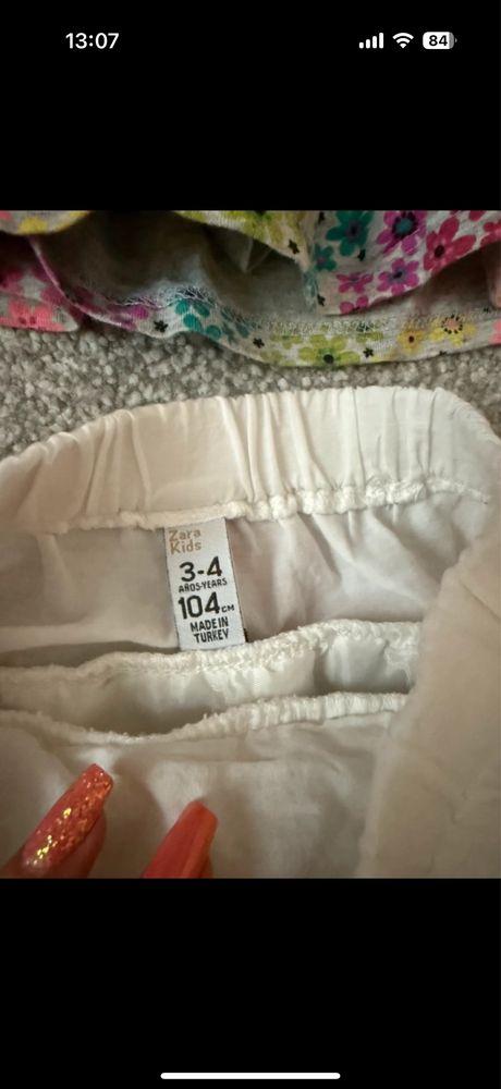 2 spodniczki 3-4 latka Zara