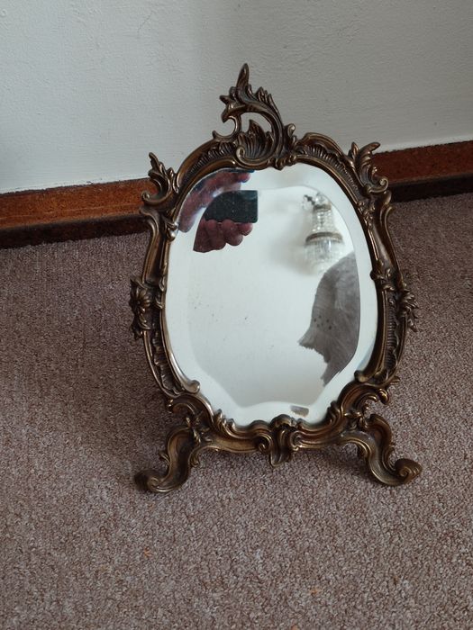 Vintage Espelho em bronze