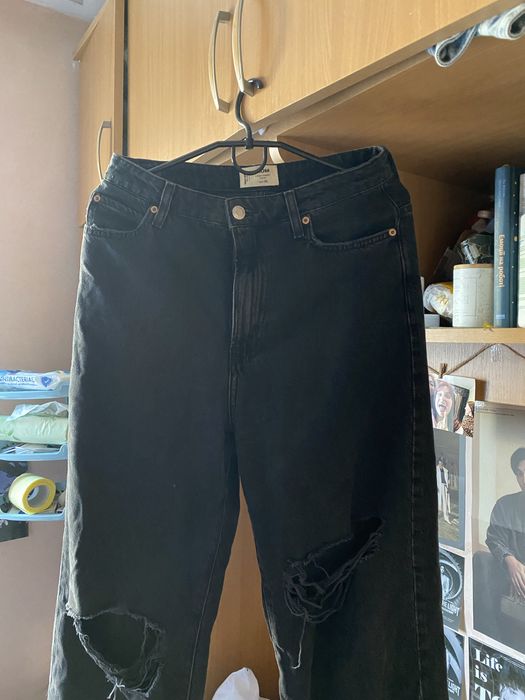 Чорні джинси mom рвані tally weijl