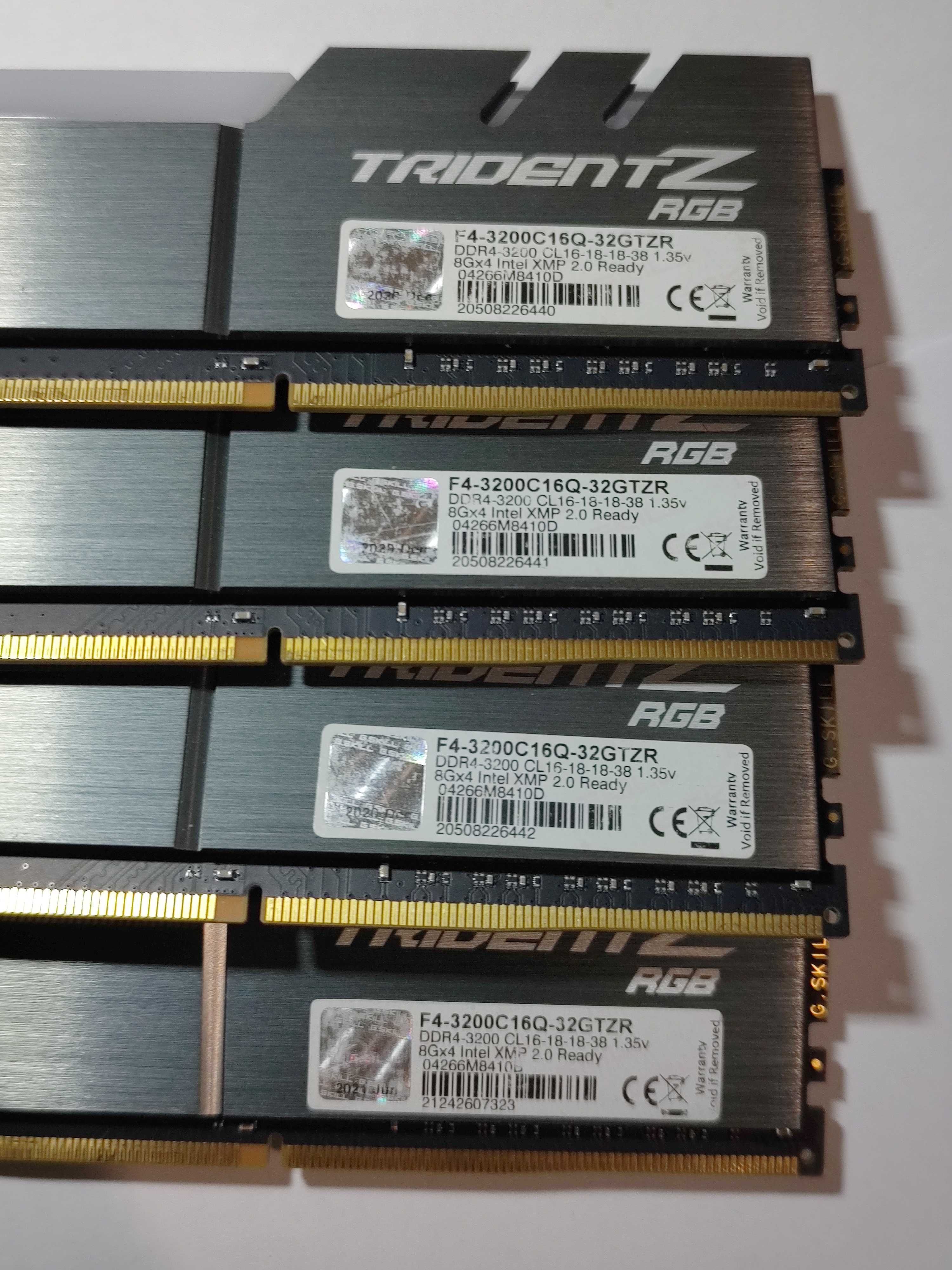 Оперативная память DDR4 G-SKILL 4x8GB 3200MHz