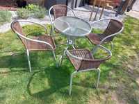 Meble ogrodowe krzesła stolik
