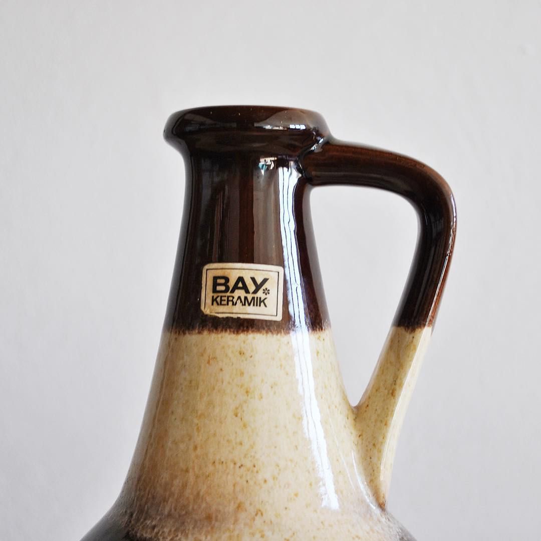 Vaso Vintage, glazed vase 67-30 by Bay Keramik, '60s