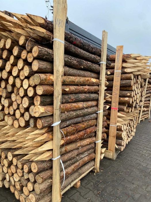 PALIKI MELIORACYJNE do faszyny i palisady, kołki, pale L=0,8 - 3,0m