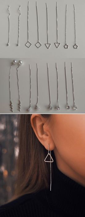 Продам срібні сережки