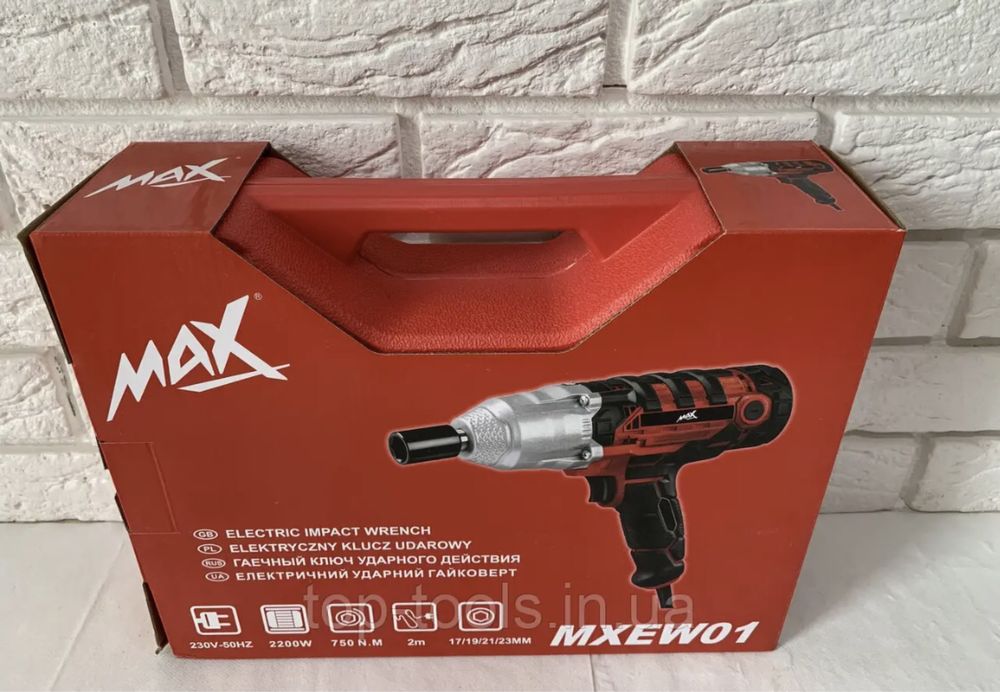 Гайковерт ударный электрический Max MXEW01 750Nm електричний 2200ват