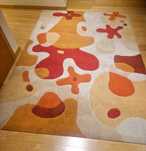 Tapete multi color de sala com 1,70m X 2,40m