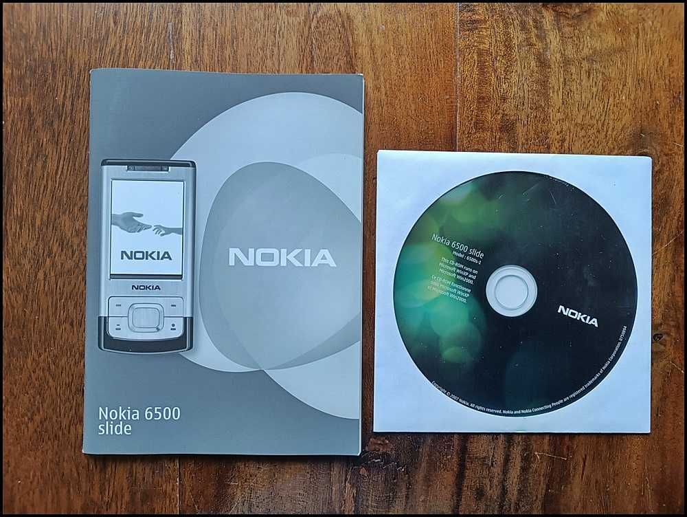 Telefon NOKIA 6500 slide srebrny zestaw uszkodzony - Okazja!