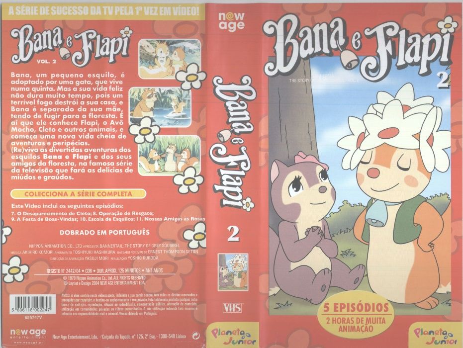 Bambi Bana e Flapi Dumbo Cassetes Video VHS