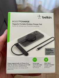 Бездротова зарядка Belkin Magsafe Charger Pad  + блок живлення 20 Вт