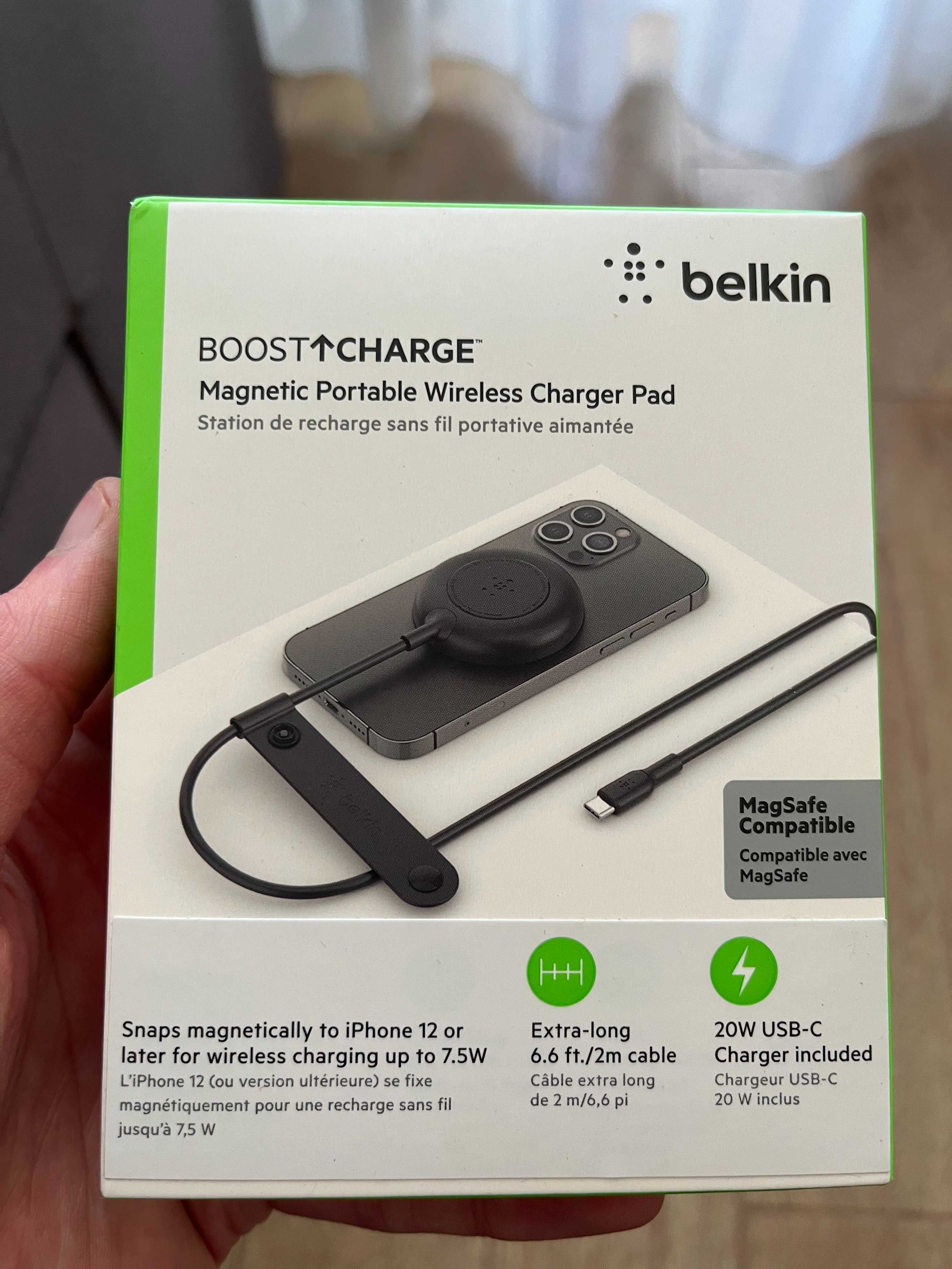Бездротова зарядка Belkin Magsafe Charger Pad  + блок живлення 20 Вт