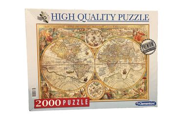 Puzzle 2000 mapa świata