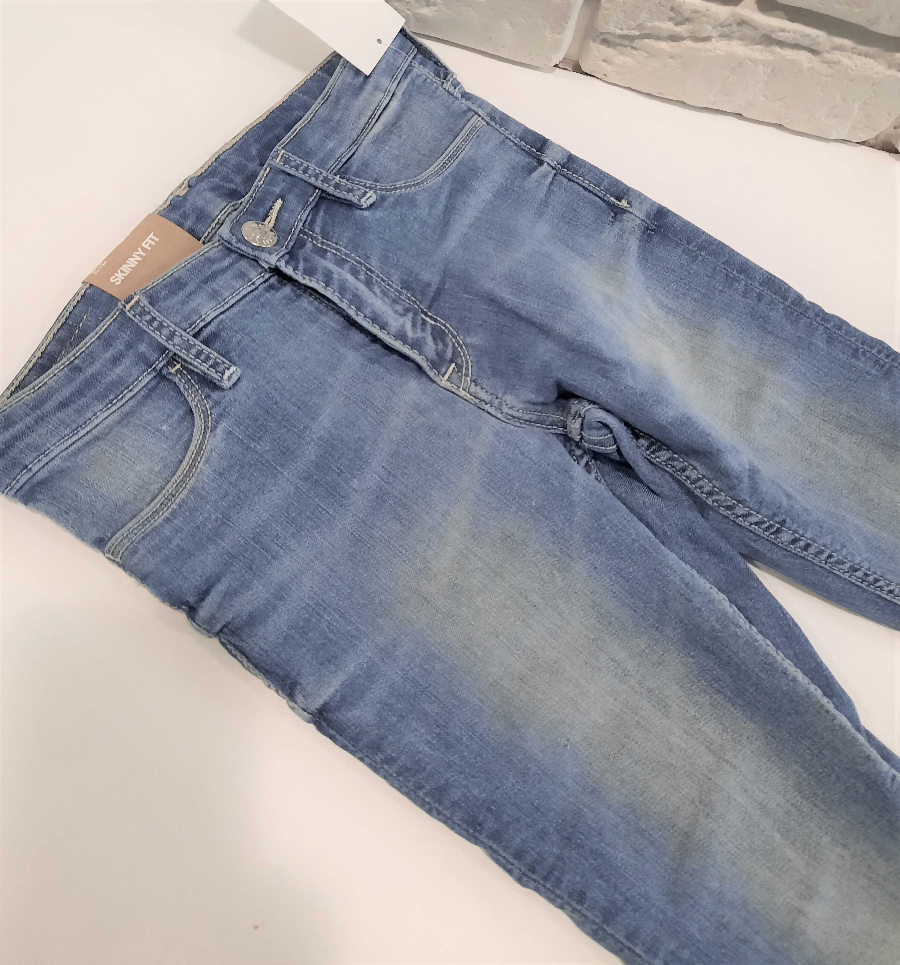 Dżinsy Skinny Fit roz 128 H&M jeansy spodnie dżinsowe jeansowe rurki