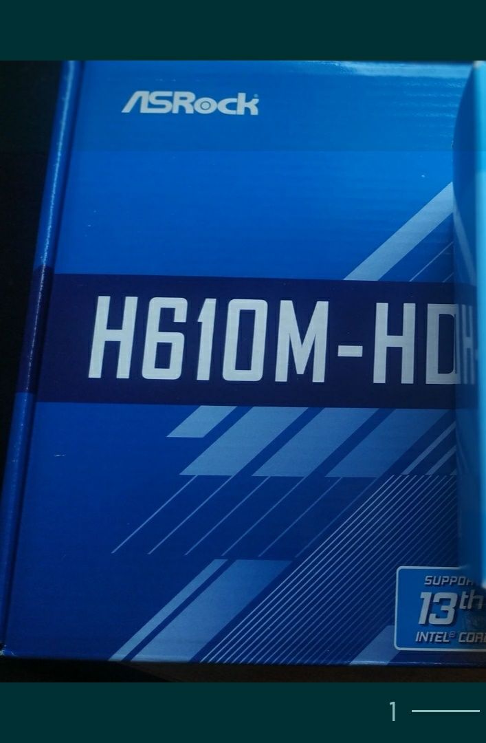 Материнка Asrock H610M-HDV, нова на гарантії