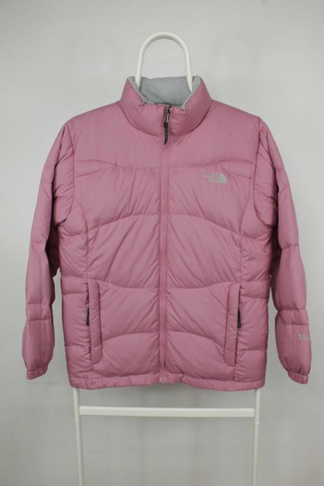 Брендова зимова куртка пуховик The North Face 550 Pink Puffer Jacket