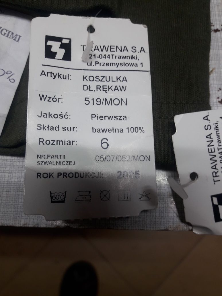 Koszulka wojskowa zimowa  roz .M,L,