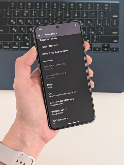 Google Pixel 8 128Gb Obsidian Neverlock | Гугл Піксель 8 128 Неверлок