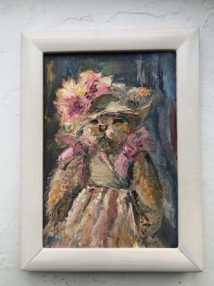Картина с цветами Цветы маслом Натюрморты Сирень Розы Кувшинки